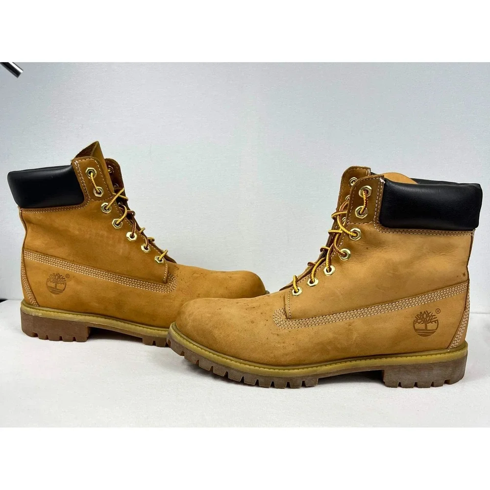 GUC Timberland Premium 6-Inch Waterproof Wheat Boots Primaloft Mens Size 10.5 M